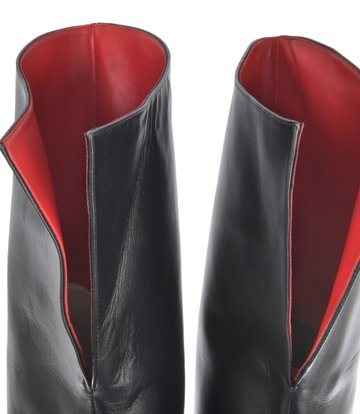 Sanctum Shoes Hoge Italiaanse DIJlaarzen VESTA met naaldhakken van echt leer