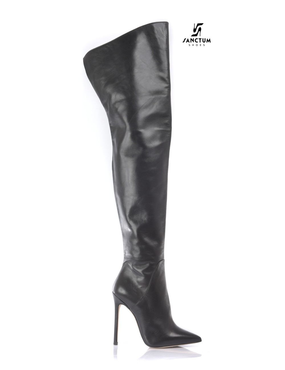 Sanctum Shoes Hohe italienische THIGH Stiefel VESTA mit Stilettoabsatz aus echtem Leder