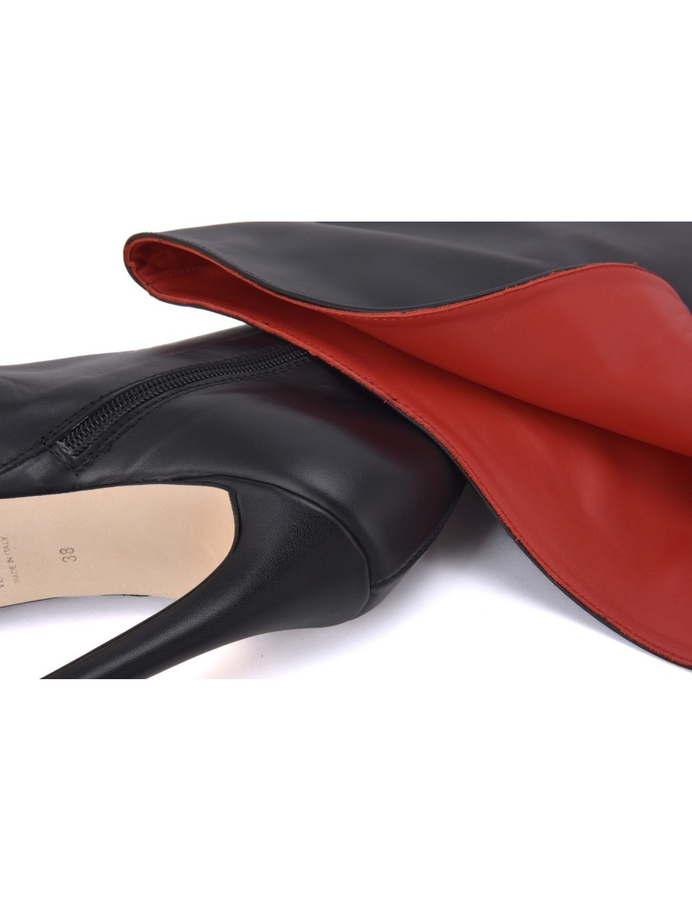 Sanctum Shoes Hohe italienische THIGH Stiefel VESTA mit Stilettoabsatz aus echtem Leder