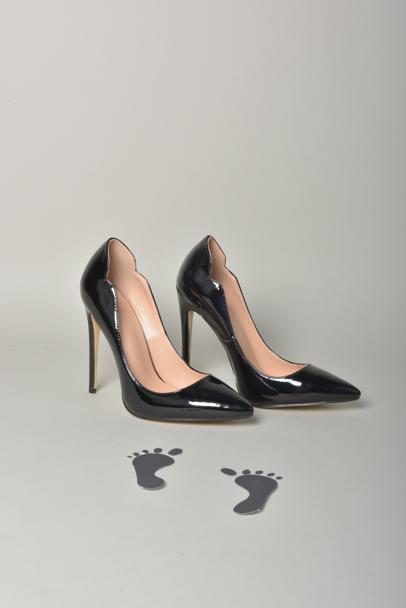 Hot chick black shiny pump - Shoebidoo Shoes | Giaro high heels