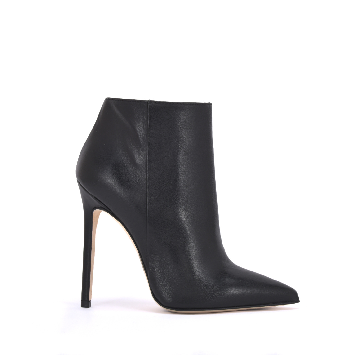 High Italian ankle boots VESTA with stiletto heels in real leather ...