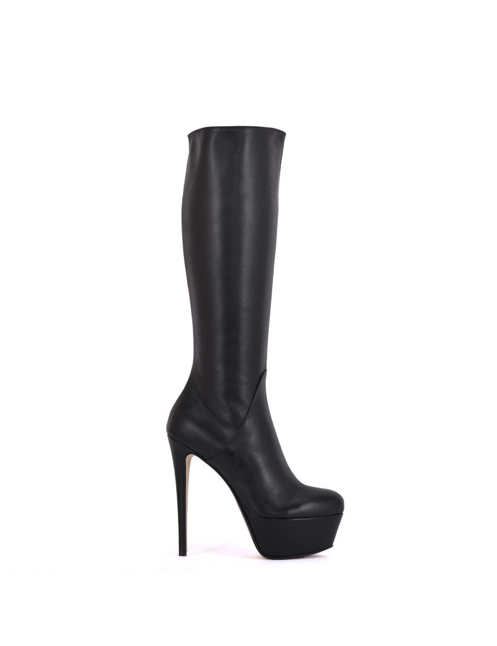 Sanctum High Italian knee boots ISIS with platform heels in real leather