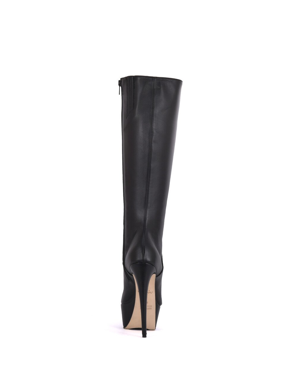 Sanctum High Italian knee boots ISIS with platform heels in real leather