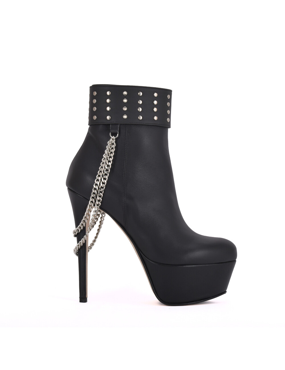 Sanctum Shoes Hohe italienische Stiefeletten mit Plateauabsatz aus echtem Leder