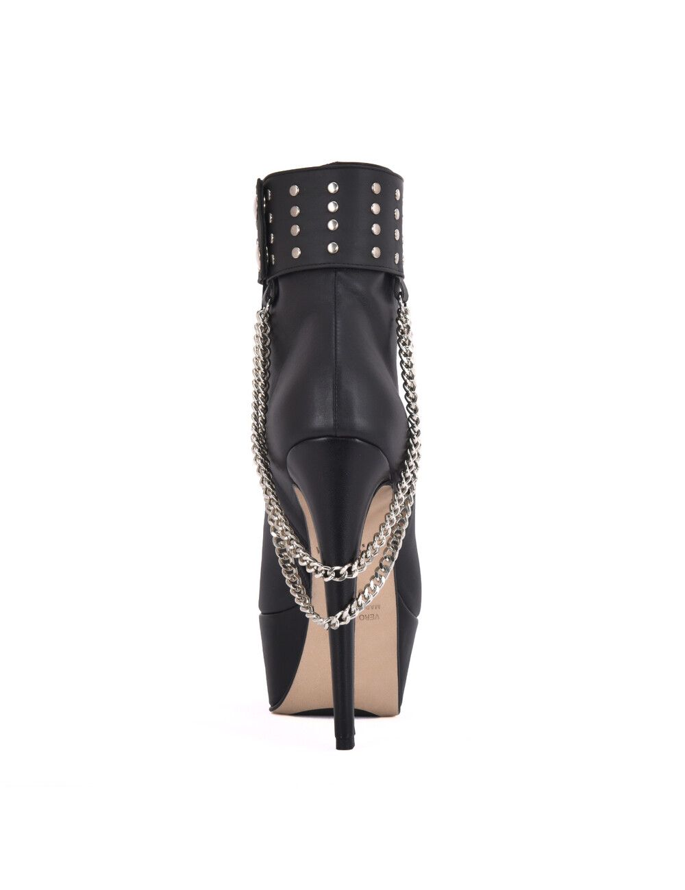 Sanctum Shoes Hoge Italiaanse enkelaarsjes ISIS met platform hakken in echt leer