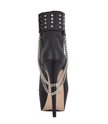 Sanctum Shoes Hohe italienische Stiefeletten mit Plateauabsatz aus echtem Leder