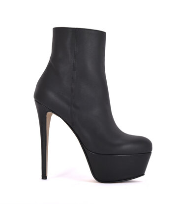 Sanctum Shoes Hoge Italiaanse enkelaarsjes ISIS met platform hakken in echt leer