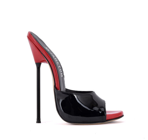 Sanctum Shoes MAIA - EXTREEM ZWARTE GLANZENDE MUILTJES