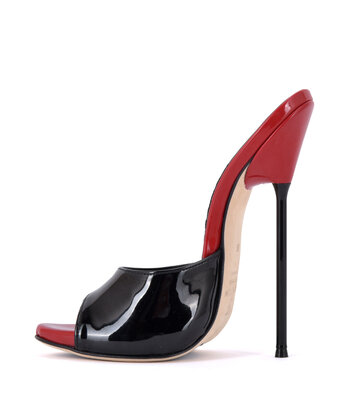 Sanctum Shoes Extreme high Italian mules MAIA with metal needle heels