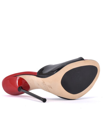 Sanctum Shoes Extreme high Italian mules MAIA with metal needle heels