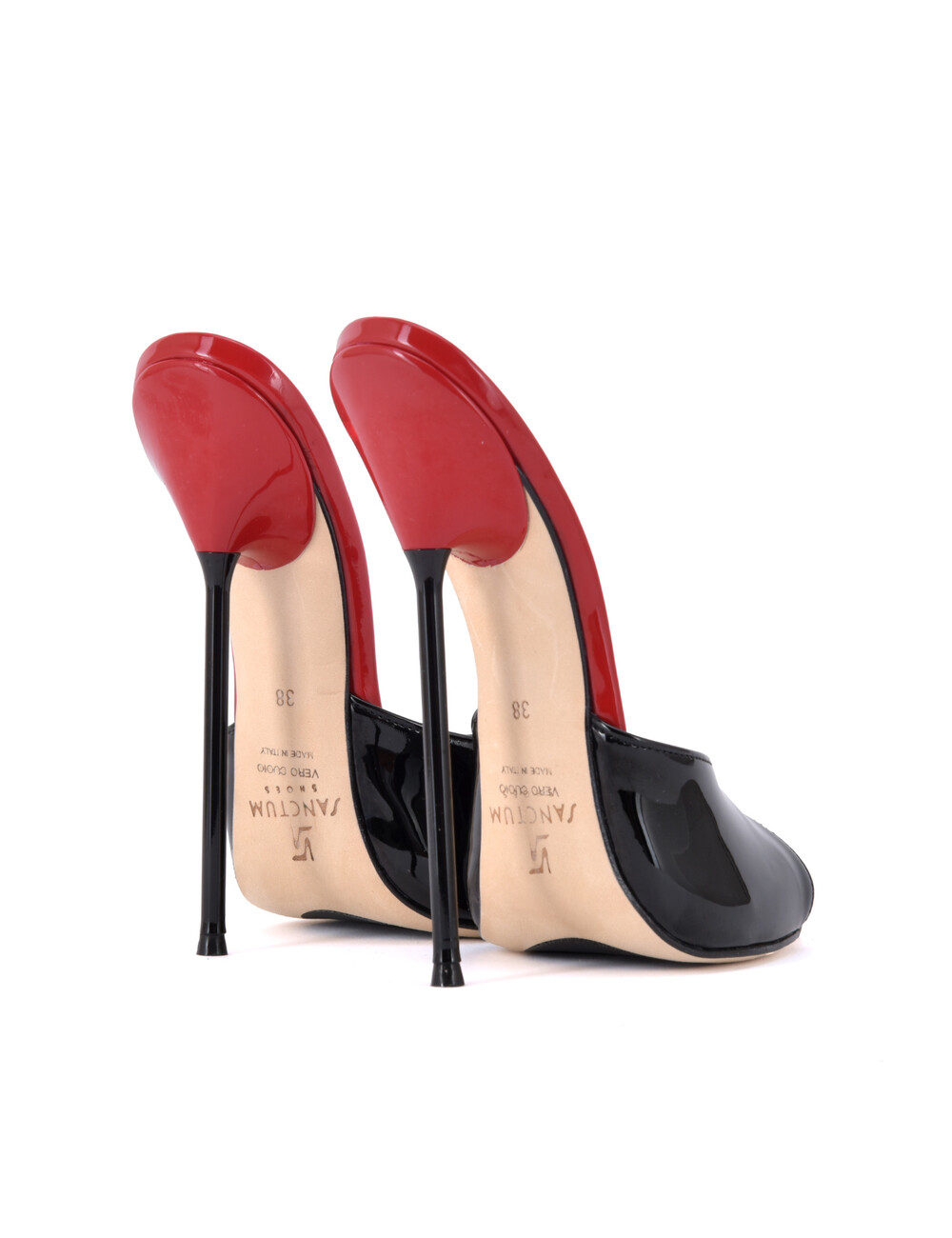 Sanctum Shoes Extrem hohe italienische Pantoletten MAIA mit Metallnadelabsatz