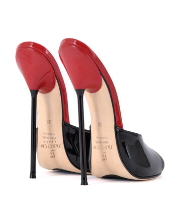 Sanctum Shoes Extrem hohe italienische Pantoletten MAIA mit Metallnadelabsatz