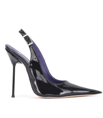 Sanctum Shoes Sanctum SCARLET POINTY SLINGBACK  PUMPS BLACK SHINY