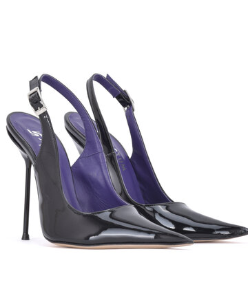Sanctum Shoes Sanctum SCARLET POINTY SLINGBACK  PUMPS BLACK SHINY