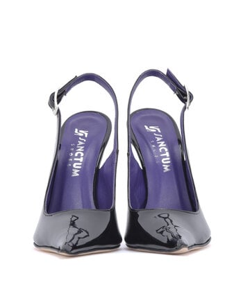 Sanctum Shoes Sanctum SCARLET POINTY SLINGBACK  PUMPS BLACK SHINY