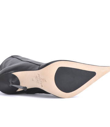 Sanctum Shoes Hoge Italiaanse enkellaarzen ATHENA met metalen hakken