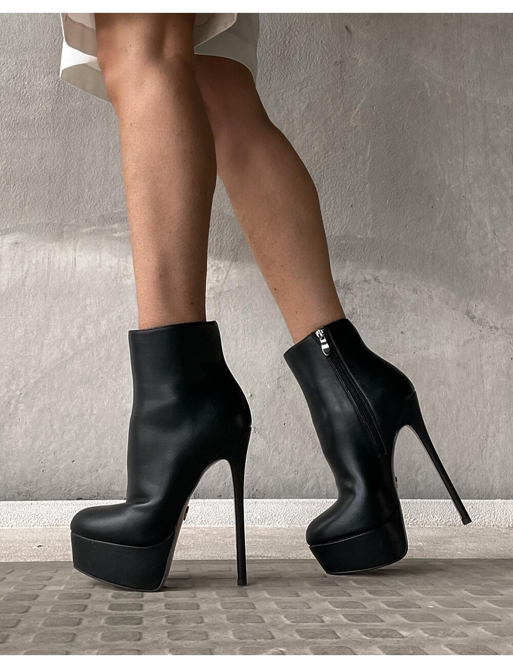 Giaro Giaro SIDDY BLACK MATTE ANKLE BOOTS