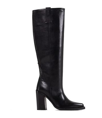 BRONX Shoes BRONX MYA-MAE KNIESTIEFEL SCHWARZES LEDER