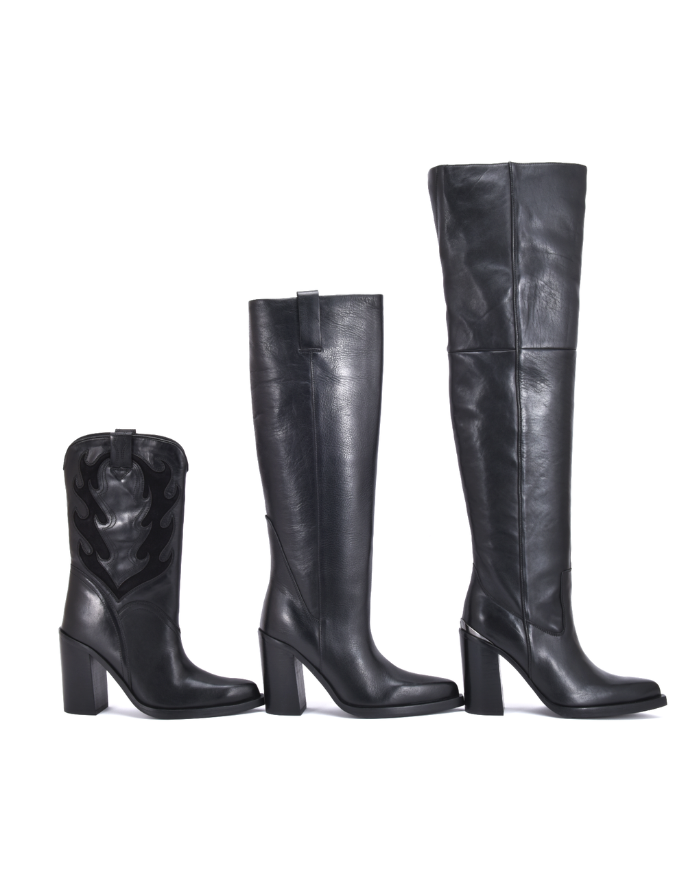 BRONX Shoes BRONX MYA-MAE OVERKNEE BOOTS BLACK