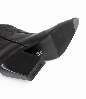 BRONX Shoes BRONX NEW KOLE COWBOY ENKELLAARSJES ZWART LEER
