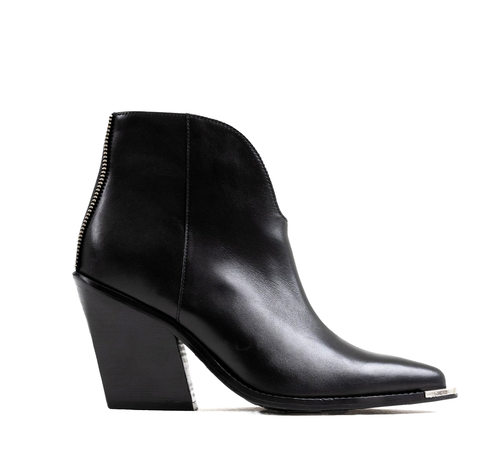 BRONX Shoes NEW KOLE-X ANKLE BOOTS BLACK LEATHER