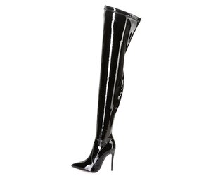 Giaro ARABELLA BLACK SHINY THIGH BOOTS Bootilicious style - Shoebidoo ...