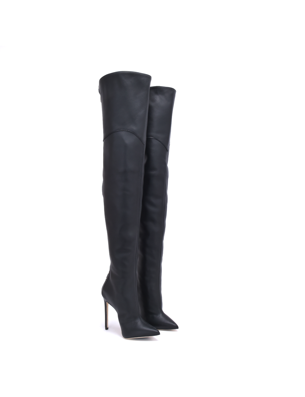 Sanctum 132-OULET Sanctum MANOUK OBERSTIEFEL SCHWARZES NAPPA mit NIETEN und aus