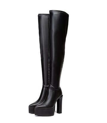 Giaro Giaro SAPHINA | BLACK MATTE | THIGH BOOTS