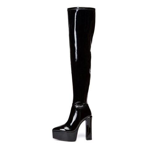 Giaro SAPHINA | BLACK SHINY | THIGH BOOTS