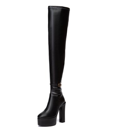 Giaro Giaro BRYANNA | BLACK MATTE | THIGH BOOTS