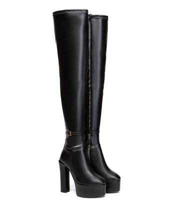 Giaro Giaro BRYANNA | BLACK MATTE | THIGH BOOTS