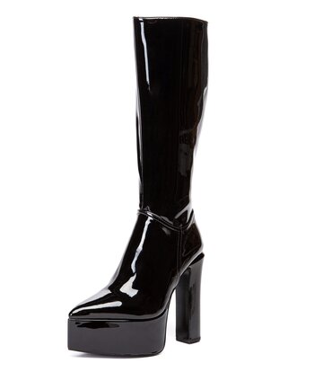 Giaro Giaro SARAHI | BLACK SHINY | KNEE BOOTS