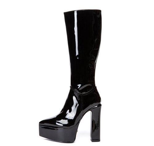 Giaro SARAHI | BLACK SHINY | KNEE BOOTS