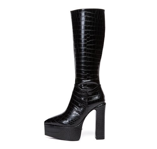 Giaro SARAHI | BLACK CROCK | KNEE BOOTS