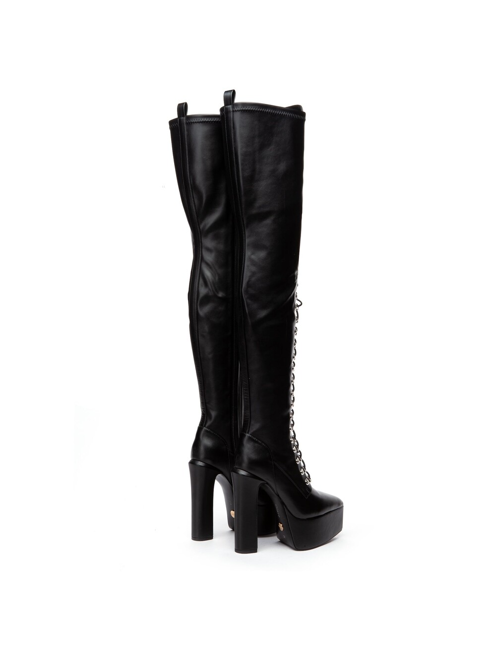 Giaro Giaro SECRETZ | BLACK MATTE | LACED THIGH BOOTS