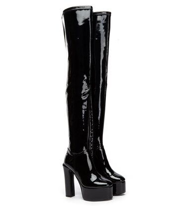 Giaro Giaro BRYANNA | BLACK SHINY  | THIGH BOOTS