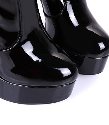 Giaro Schwarz glänzende Overknee-Stiefel „Galana“ von Giaro Ultra
