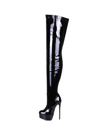 Giaro Black shiny Giaro ultra "Galana" thigh boots