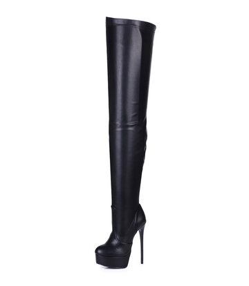 Giaro Black matte Giaro ultra "Galana" thigh boots