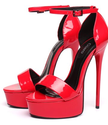 Giaro Red shiny Giaro "Galana" sandals