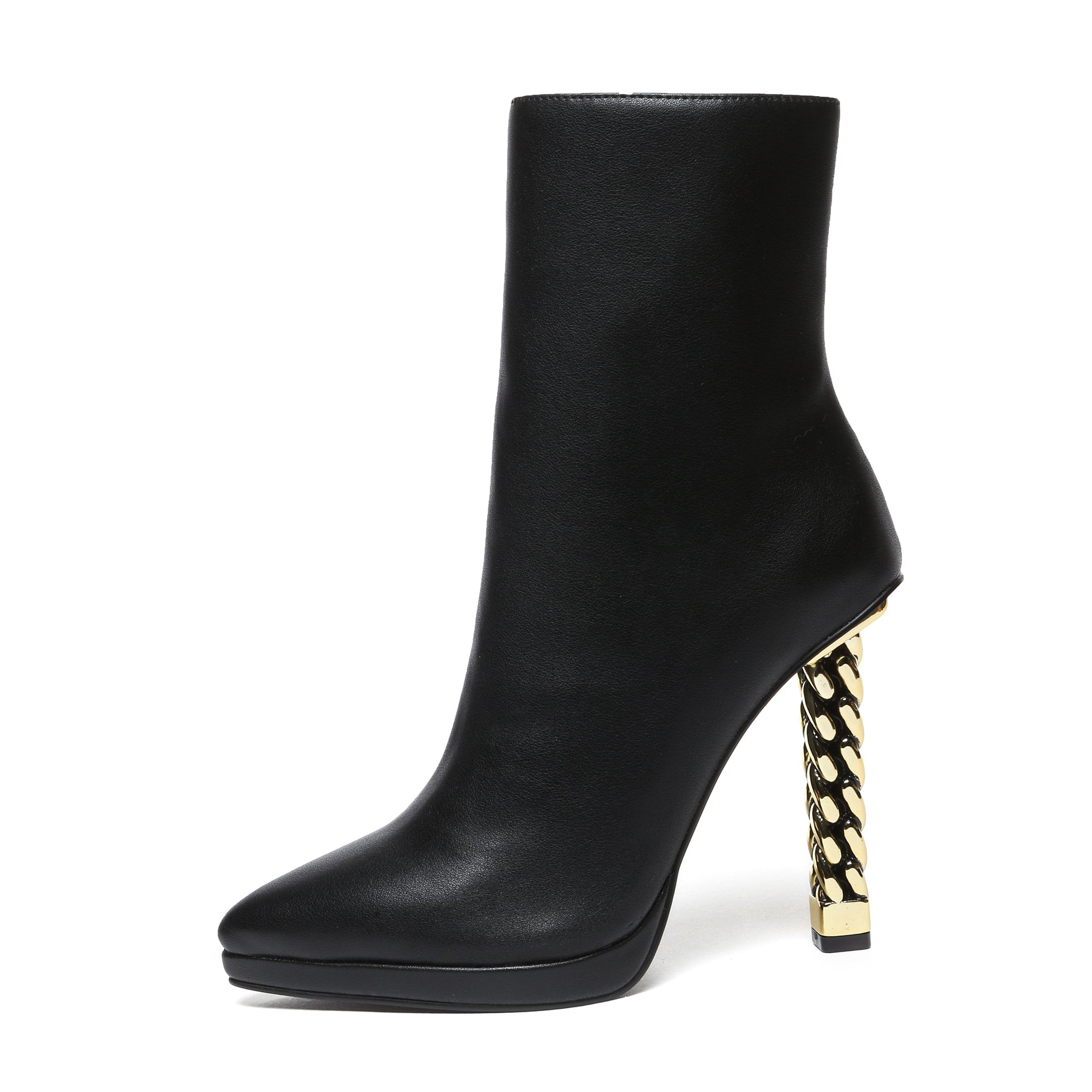 matte black ankle boots