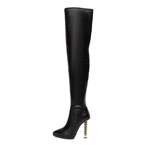 Giaro ALISSA | BLACK MATTE | THIGH BOOTS