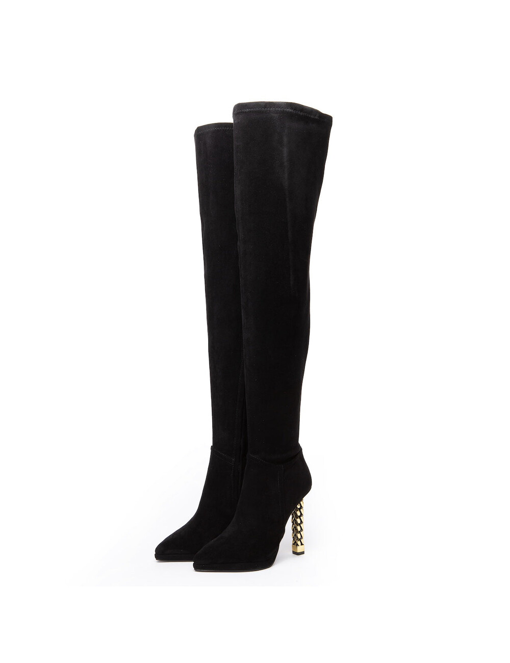 Giaro Giaro ALISSA | BLACK VELOUR | THIGH BOOTS