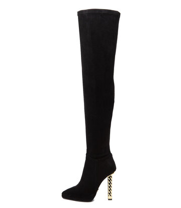 Giaro Giaro ALISSA | BLACK VELOUR | THIGH BOOTS