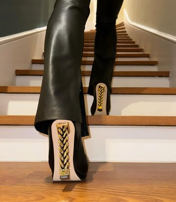 Sanctum Shoes Gabriela wearing chic luxurious ankle boots