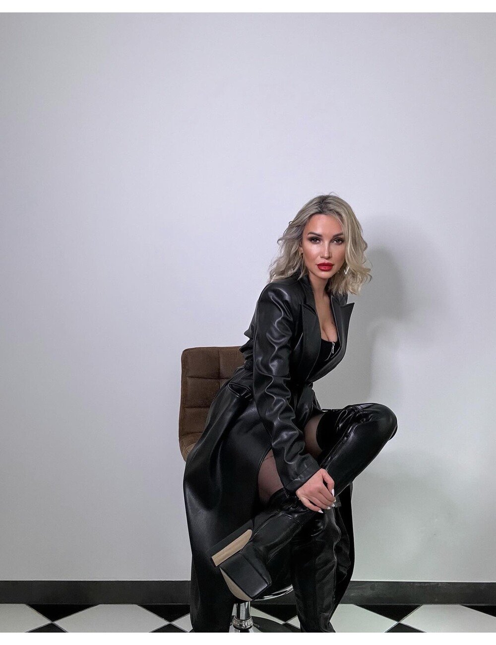 Sanctum Gabriela in our black vegan thigh high boots