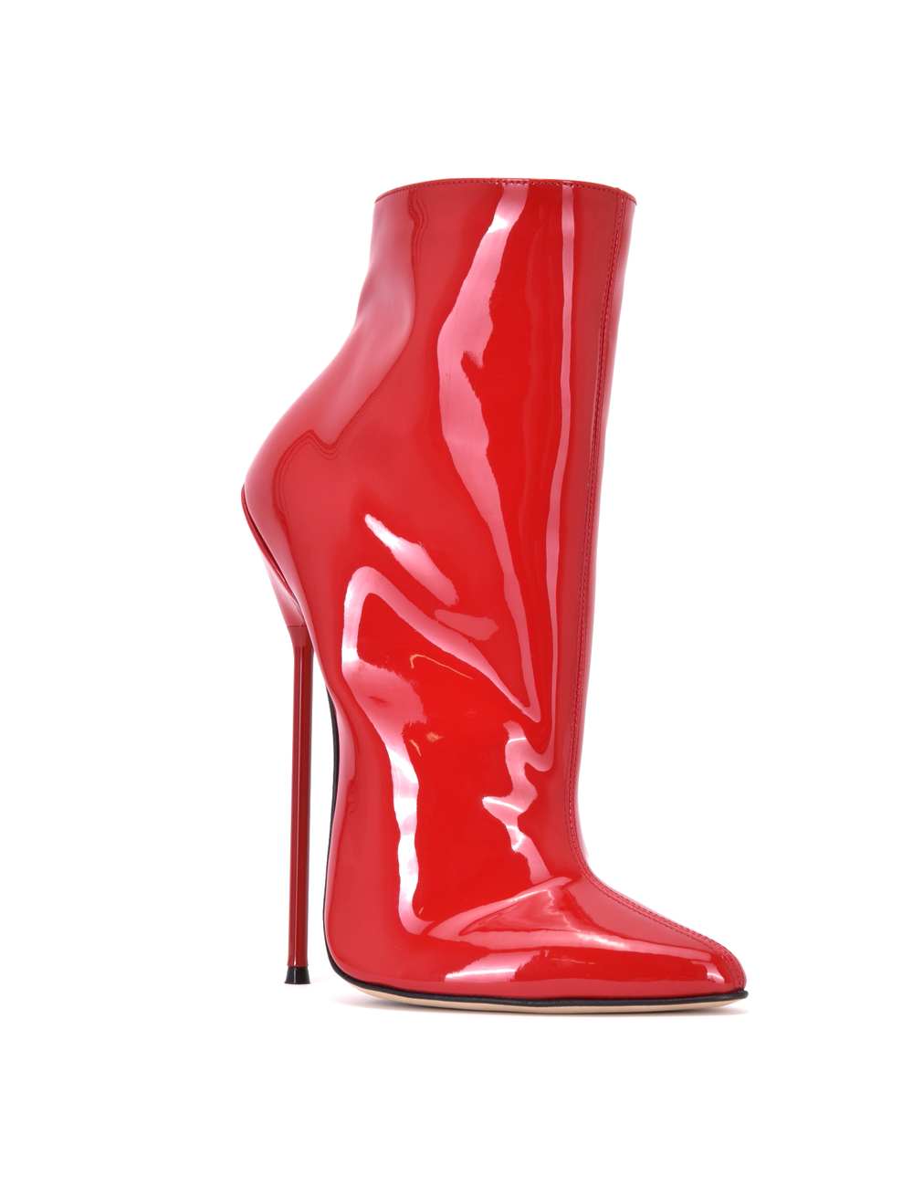 Sanctum Sanctum HOLLY ANKLE BOOTS RED SHINY