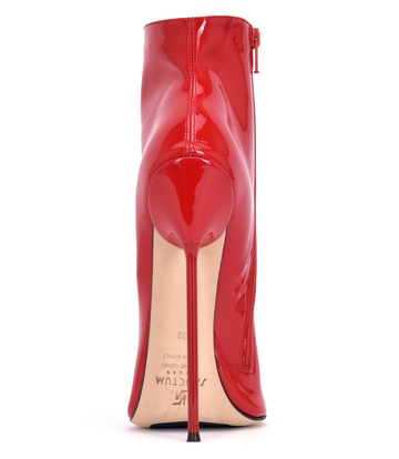 Sanctum Shoes Sanctum HOLLY STIEFELETTEN ROT GLÄNZEND