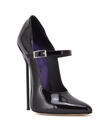 Sanctum Shoes Italienische Pumps TAMARA SCHWARZE GLÄNZENDE RIEMENPUMPS