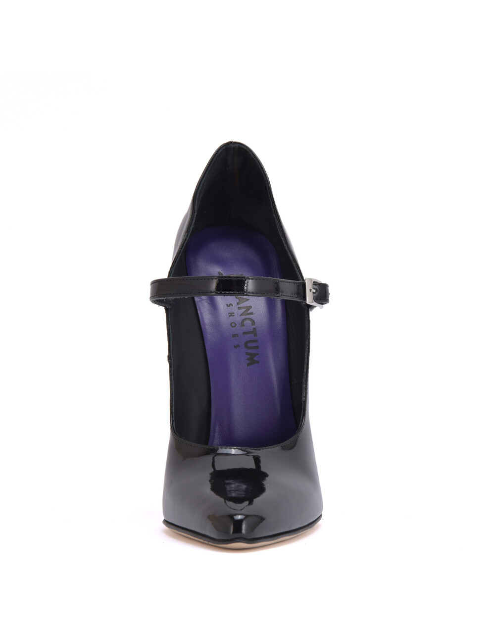 Sanctum Shoes Italian pumps TAMARA BLACK SHINY STRAP PUMPS